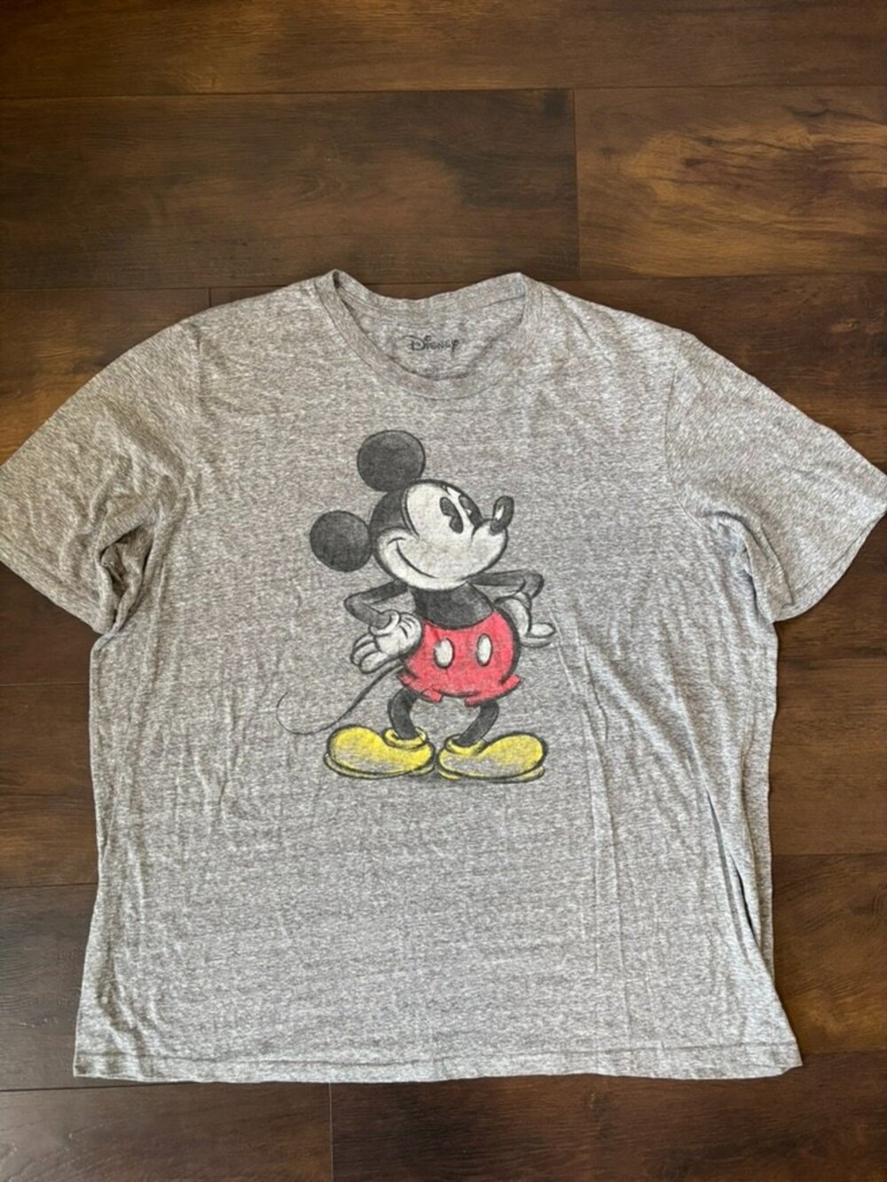 Disney Mickey Mouse Graphic Tee Gray 3XL‎ Plus Size